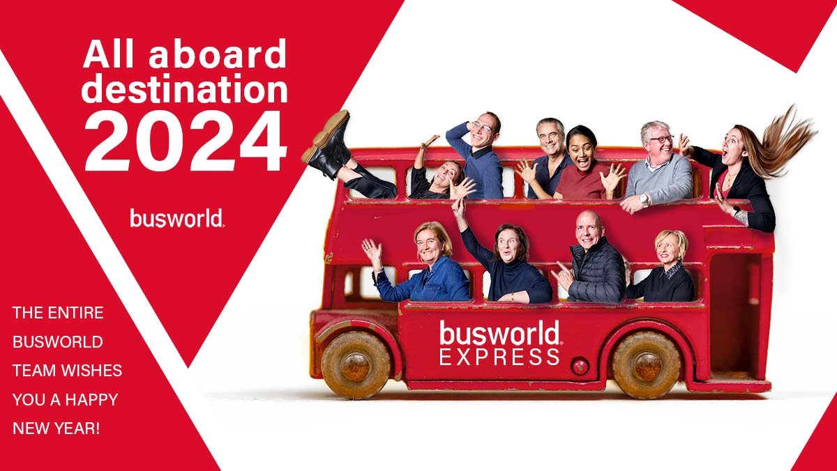 Holiday wishes at Busworld