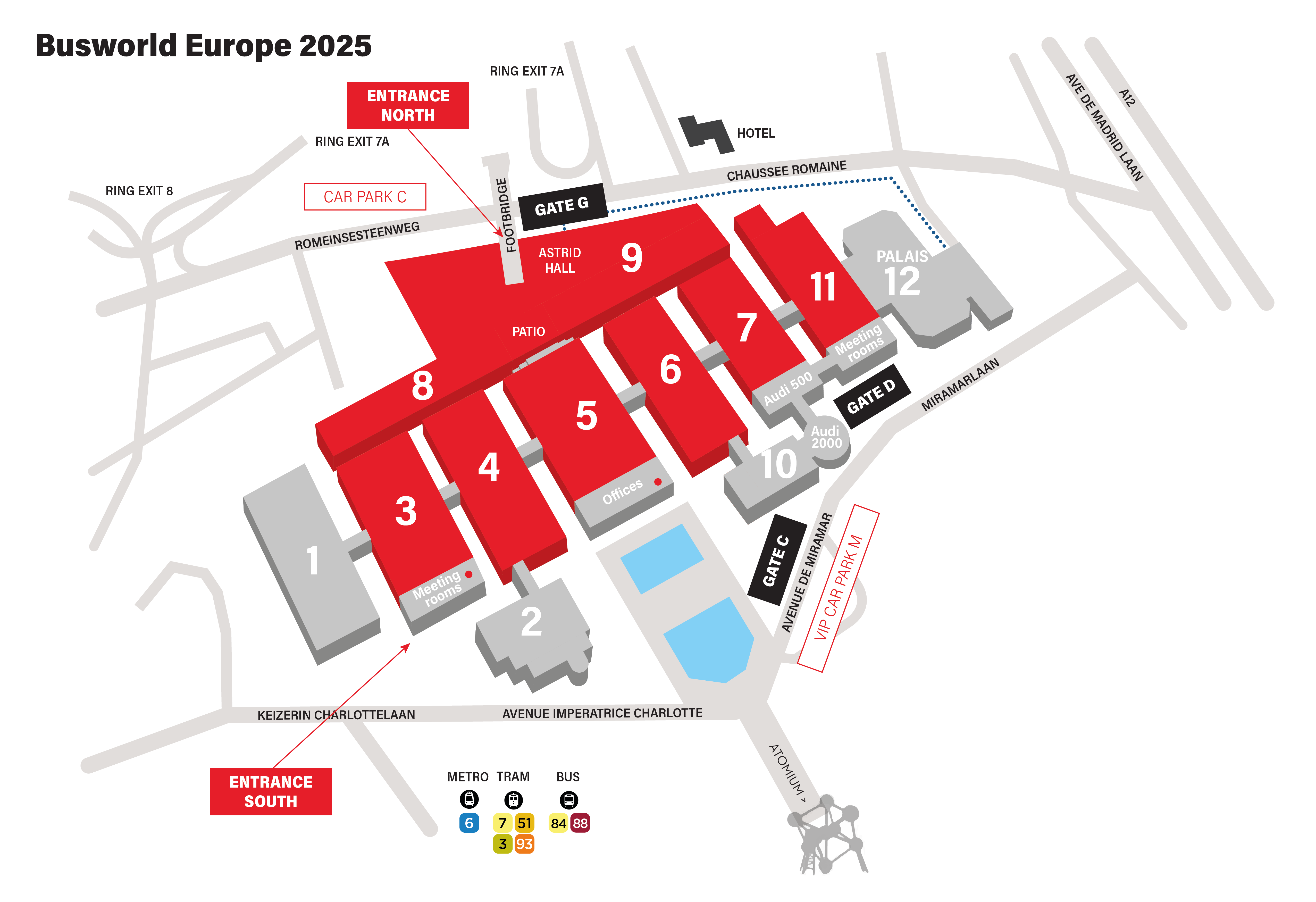 Busworld Europe 2025 - Floor Plan