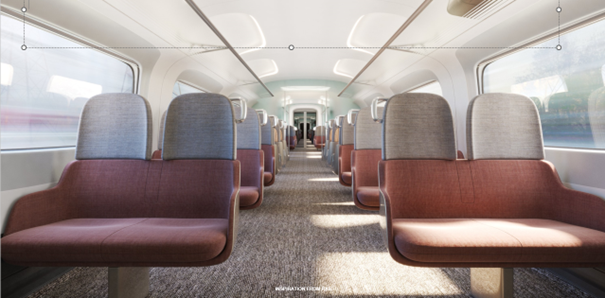 Train interior design