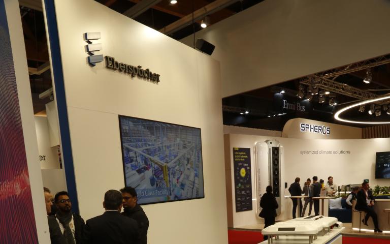The Eberspeacher stand at Busworld Europe 2025